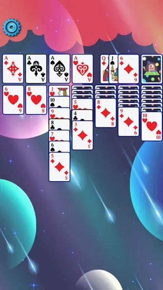 Solitaire Space™ (Солярис Спейс) [МОД: Меню, Бесконечные монеты и Открытые уровни] Screenshot 5