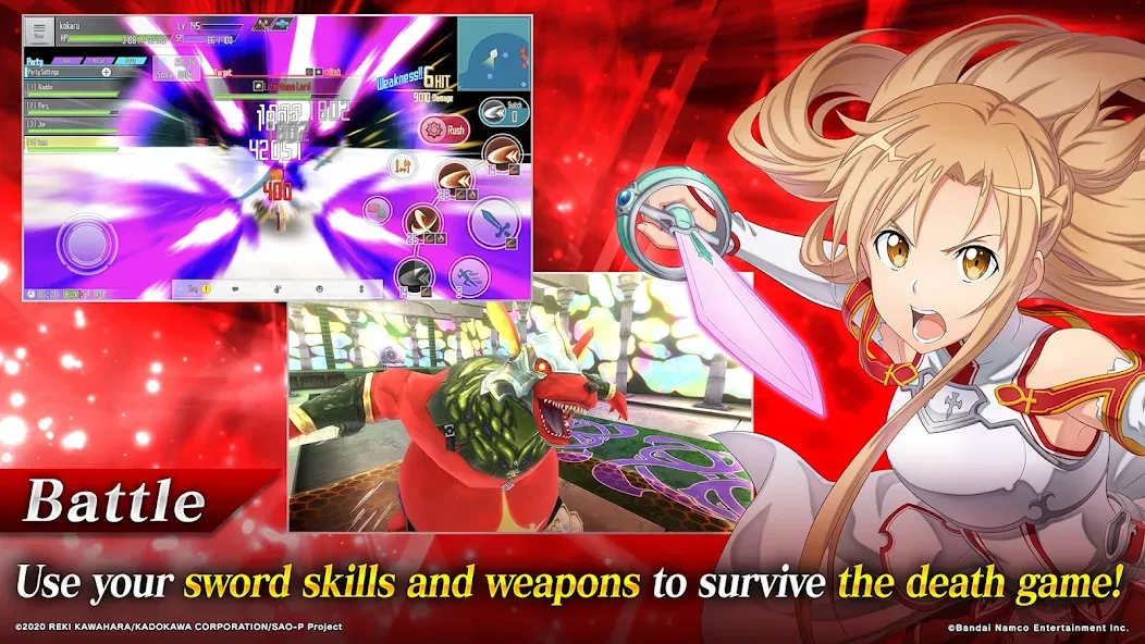 SAO Integral Factor - MMORPG (САО Интегральный Фактор) [МОД: Много монет, Открытые уровни и Мега MOD] Screenshot 3