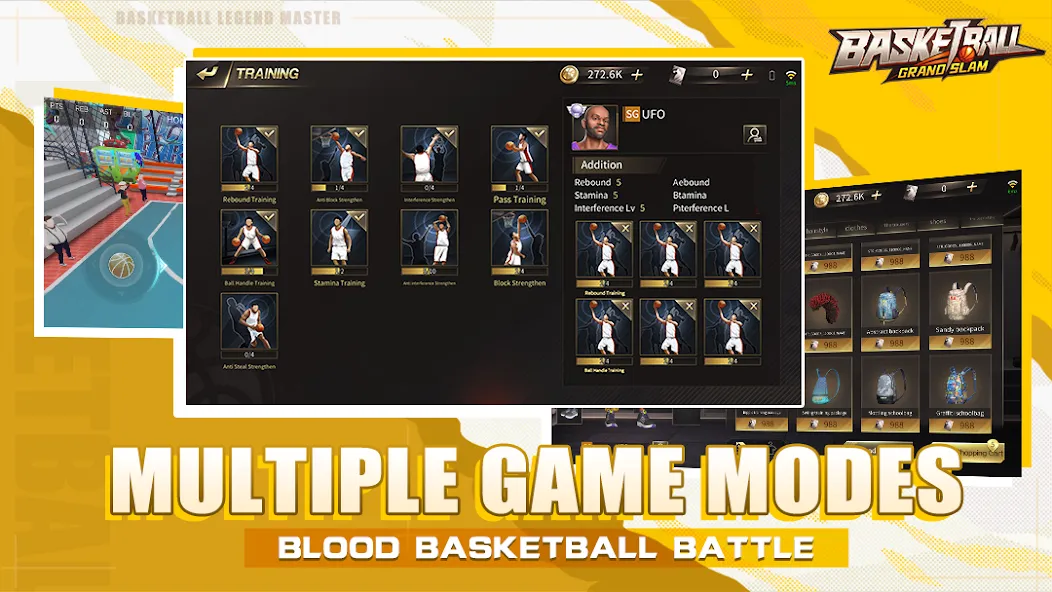 Basketball Grand Slam (Баскетбол Гранд Слэм) [МОД: Бесконечные деньги, Монеты и Мега MOD] Screenshot 4