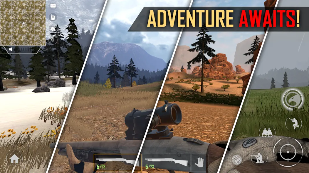 American Marksman (Американский стрелок) [МОД: Деньги, Монеты и Меню MOD] Screenshot 1