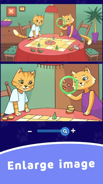 Find Differences: Cute Cats [МОД: Бесконечные деньги, Монеты и Мега MOD] Screenshot 4