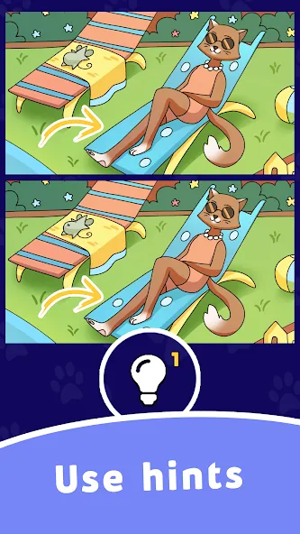 Find Differences: Cute Cats [МОД: Бесконечные деньги, Монеты и Мега MOD] Screenshot 5