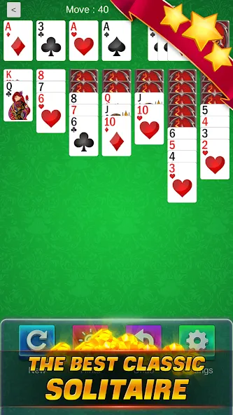 Solitaire Classic (Солитер Классик) [МОД: Много денег, Монет и Все открыто] Screenshot 1