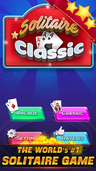 Solitaire Classic (Солитер Классик) [МОД: Много денег, Монет и Все открыто] Screenshot 5