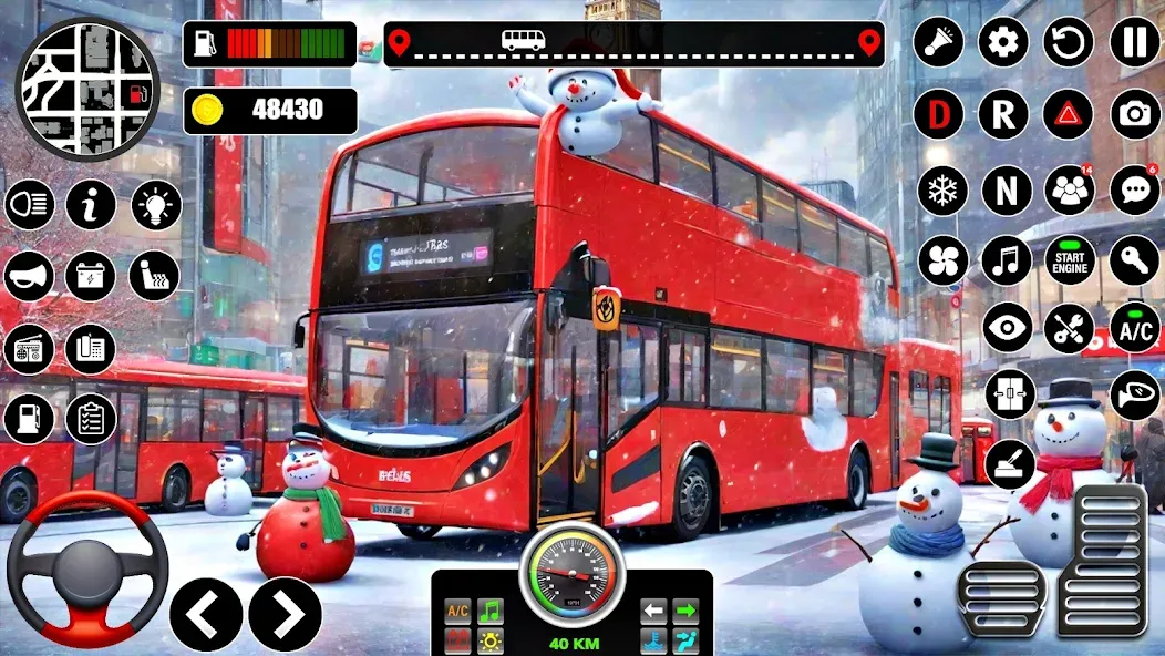 Bus Simulator 3D Bus Games (Городское автобусное симуляторение) [МОД: Много денег, Монет и Все открыто] Screenshot 1