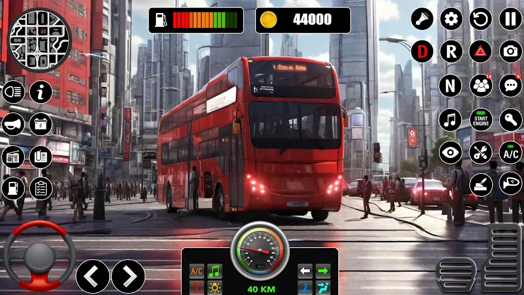 Bus Simulator 3D Bus Games (Городское автобусное симуляторение) [МОД: Много денег, Монет и Все открыто] Screenshot 4