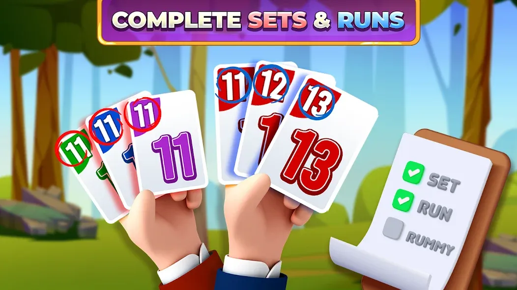 Rummy Rush - Classic Card Game (Рамми Раш) [МОД: Много монет, Открытые уровни и Мега MOD] Screenshot 2