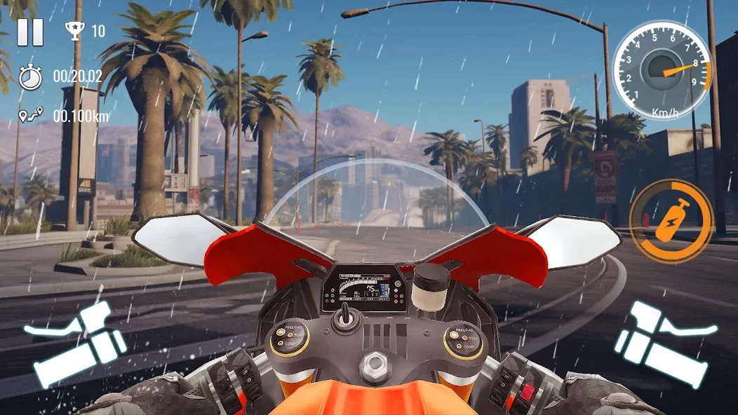 Traffic Bike Driving Simulator (Трафик Байк Драйвинг Симулятор) [МОД: Все открыто, Дополнительные деньги и Меню MOD] Screenshot 5