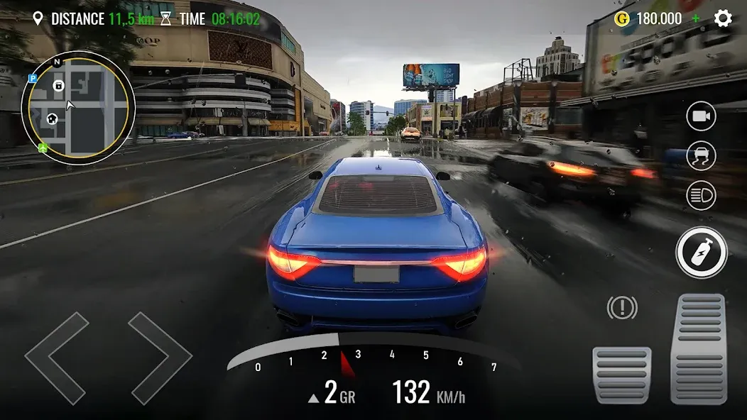 Traffic Driving Car Simulator (Трафик вождения автомобиля симулятор) [МОД: Меню, Бесконечные монеты и Открытые уровни] Screenshot 2