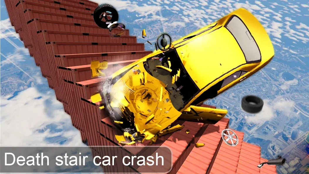 Beam Drive Crash Death Stair C (Бим Драйв Краш Дэт Стэр С) [МОД: Деньги, Монеты и Меню MOD] Screenshot 1