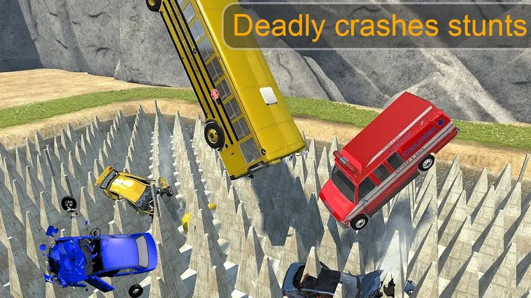 Beam Drive Crash Death Stair C (Бим Драйв Краш Дэт Стэр С) [МОД: Деньги, Монеты и Меню MOD] Screenshot 2