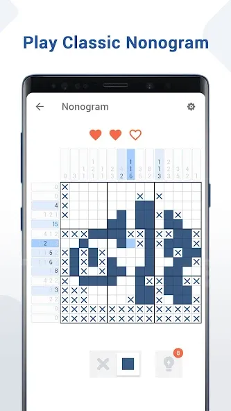 Nonogram - Fun Logic Puzzle (Нонограмма) [МОД: Деньги, Монеты и Меню MOD] Screenshot 1