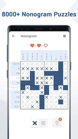 Nonogram - Fun Logic Puzzle (Нонограмма) [МОД: Деньги, Монеты и Меню MOD] Screenshot 2