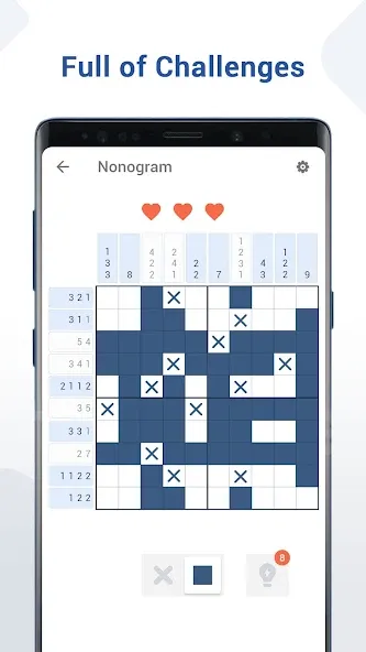 Nonogram - Fun Logic Puzzle (Нонограмма) [МОД: Деньги, Монеты и Меню MOD] Screenshot 3