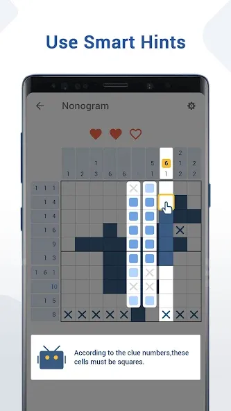 Nonogram - Fun Logic Puzzle (Нонограмма) [МОД: Деньги, Монеты и Меню MOD] Screenshot 4