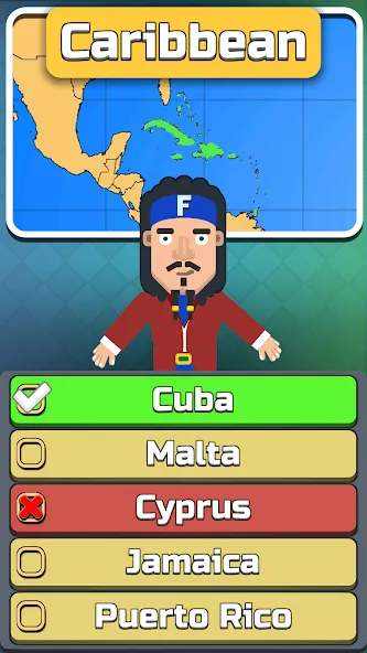 Geography: Flags Quiz Game [МОД: Бесконечные деньги, Монеты и Мега MOD] Screenshot 2