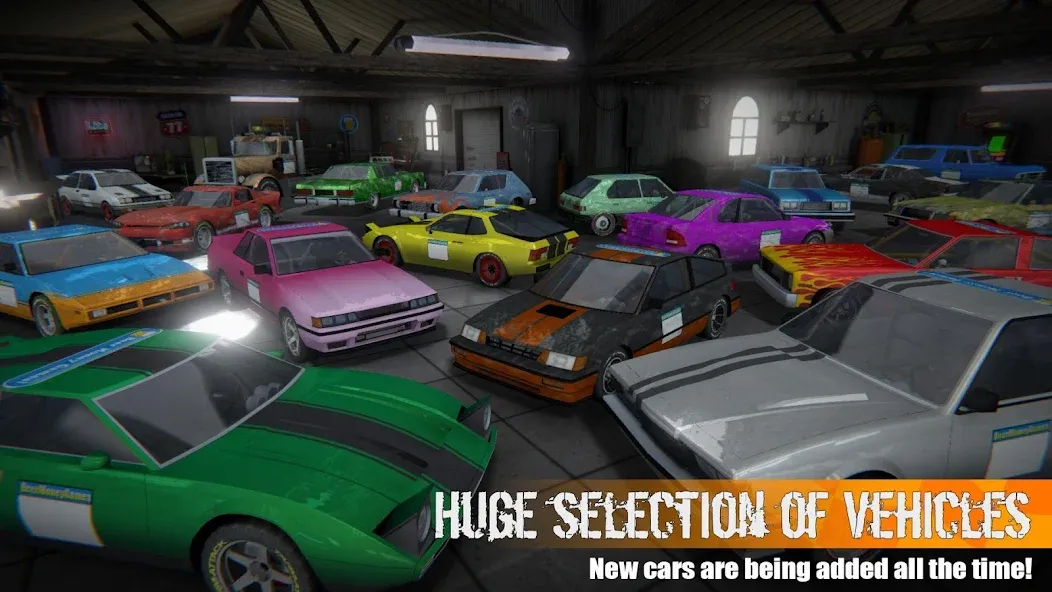 Demolition Derby 3 (Демолиция Дерби 3) [МОД: Меню, Бесконечные монеты и Открытые уровни] Screenshot 4