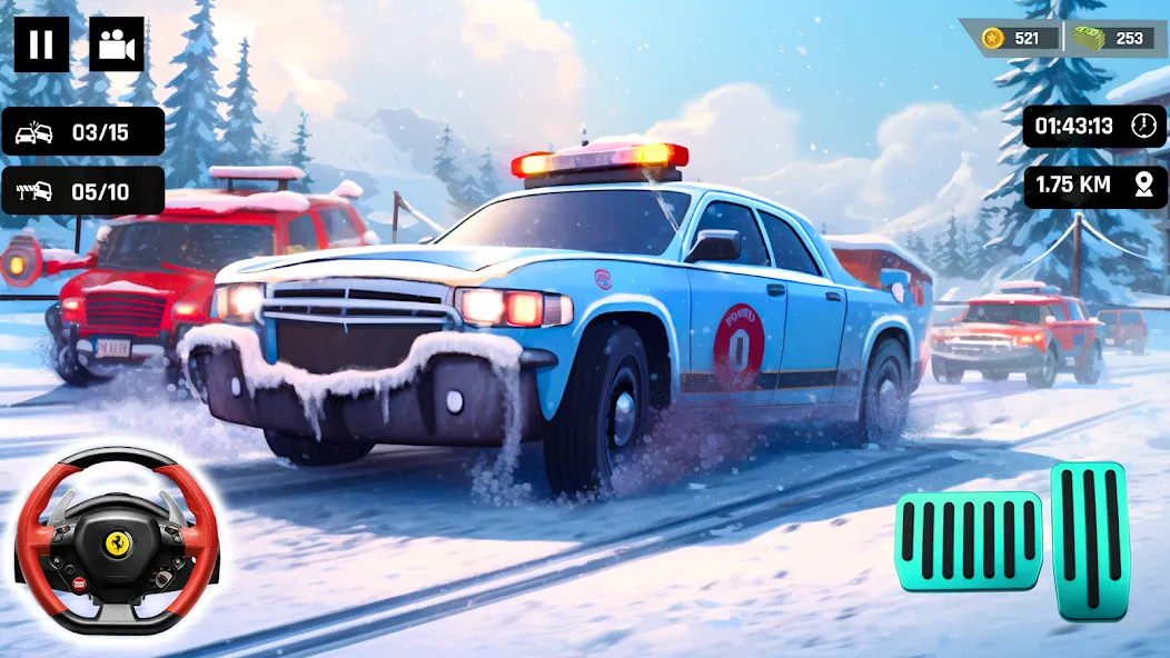 Police Car Kids Driving Game (Кидс Полис Геймс) [МОД: Много монет, Открытые уровни и Мега MOD] Screenshot 3