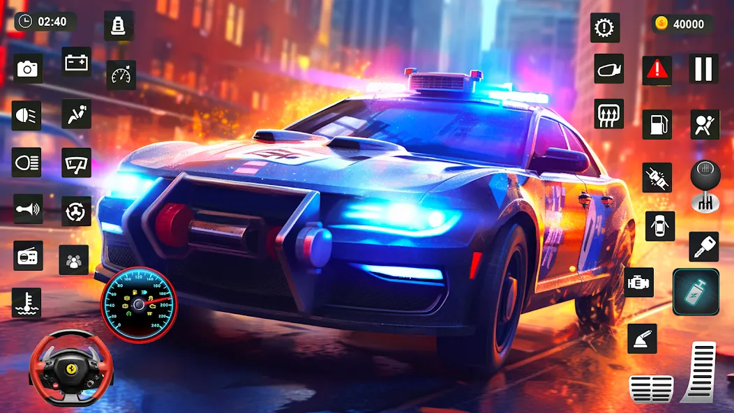 Police Car Kids Driving Game (Кидс Полис Геймс) [МОД: Много монет, Открытые уровни и Мега MOD] Screenshot 4