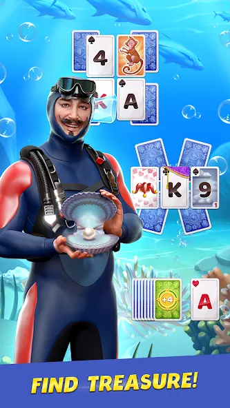 Solitaire Cruise: Card Games (Солитер Круиз) [МОД: Бесконечные деньги, Монеты и Мега MOD] Screenshot 1