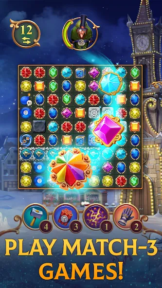 Clockmaker: Jewel Match 3 Game [МОД: Деньги, Монеты и Меню MOD] Screenshot 1