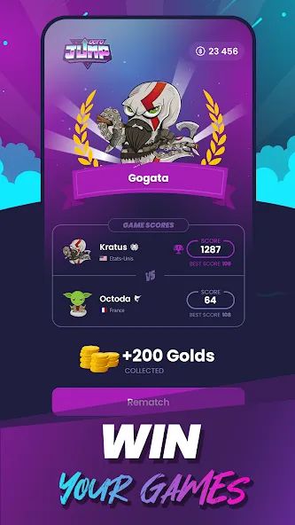 Octo Gaming (Окто Гейминг) [МОД: Много монет, Открытые уровни и Мега MOD] Screenshot 4