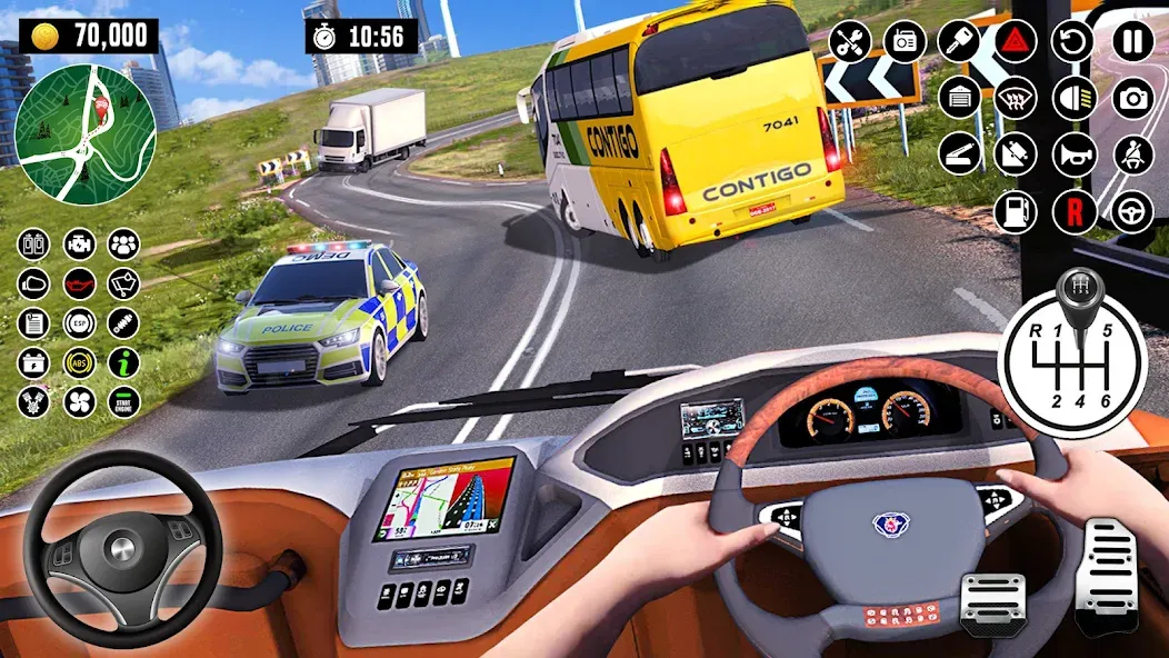 Bus Driving School : Bus Games [МОД: Много денег, Монет и Все открыто] Screenshot 4