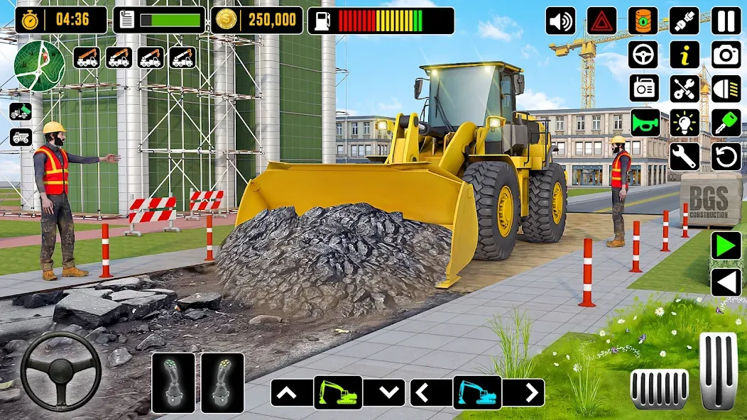 City Road Construction Games (Сити Роад Конструкшн Геймс) [МОД: Много денег, Монет и Все открыто] Screenshot 2