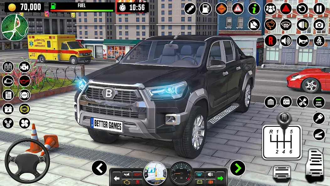 City Driving School Car Games [МОД: Все открыто, Дополнительные деньги и Меню MOD] Screenshot 1