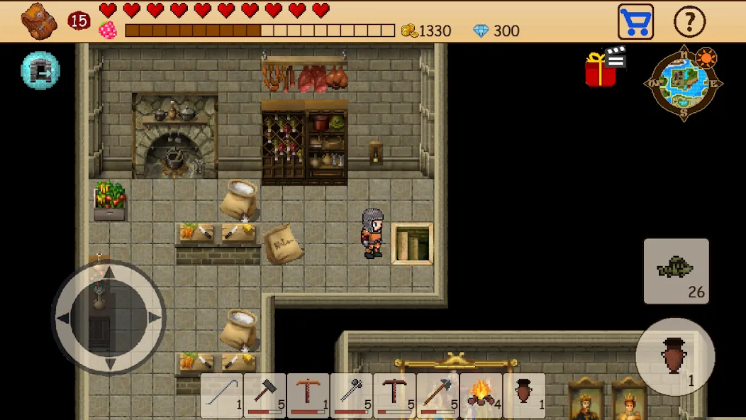 Survival RPG: Open World Pixel (Сурвайвл РПГ) [МОД: Бесконечные деньги, Монеты и Мега MOD] Screenshot 4