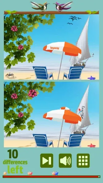 Find 10 Differences [МОД: Бесконечные деньги, Монеты и Мега MOD] Screenshot 1