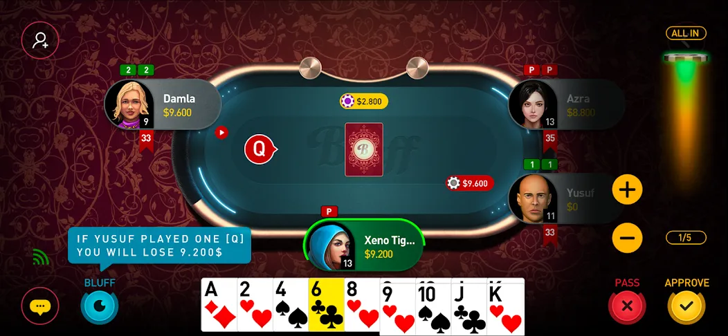Bluff Game (Блафф Гейм) [МОД: Все открыто, Дополнительные деньги и Меню MOD] Screenshot 4