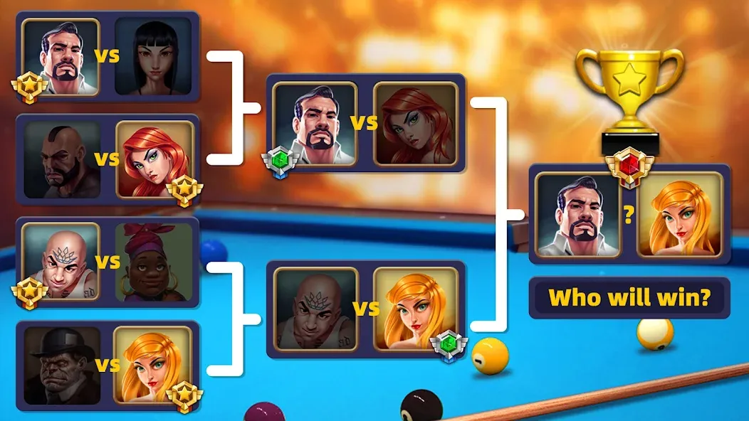 8 Pool Clash (Пул Клаш) [МОД: Деньги, Монеты и Меню MOD] Screenshot 4