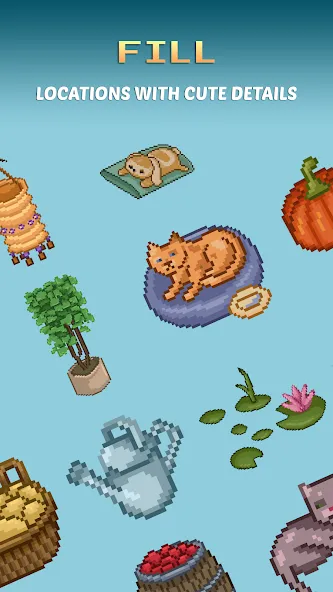 Pixel Art - Color House (Пиксель) [МОД: Меню, Бесконечные монеты и Открытые уровни] Screenshot 3