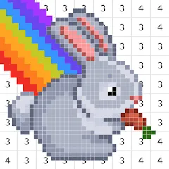 Скачать Pixel Art - Color House (Пиксель) [МОД: Меню, Бесконечные монеты и Открытые уровни] | Взлом Pixel Art - Color House на Андроид