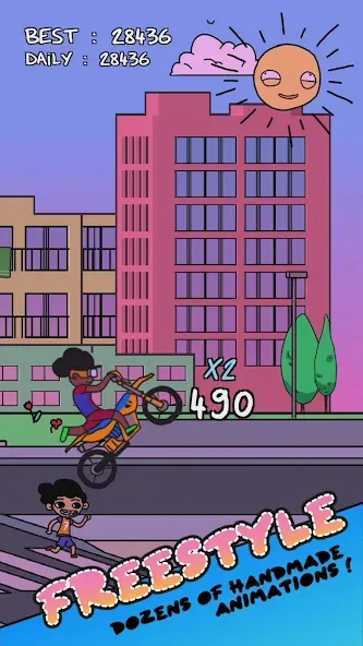 Summer Wheelie (Саммер Уили) [МОД: Меню, Бесконечные монеты и Открытые уровни] Screenshot 3