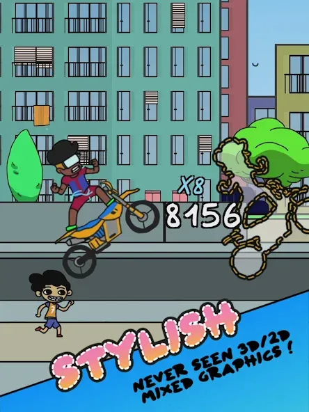 Summer Wheelie (Саммер Уили) [МОД: Меню, Бесконечные монеты и Открытые уровни] Screenshot 5