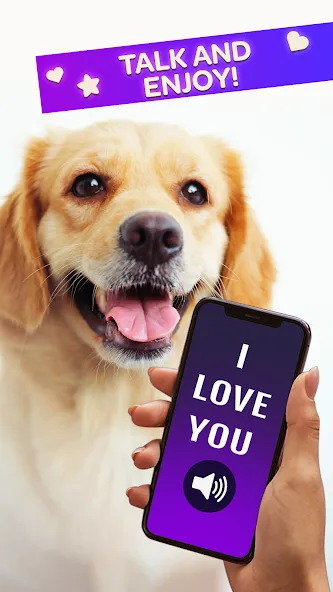 Dog Translator Pet Speak Talk [МОД: Много монет, Открытые уровни и Мега MOD] Screenshot 3