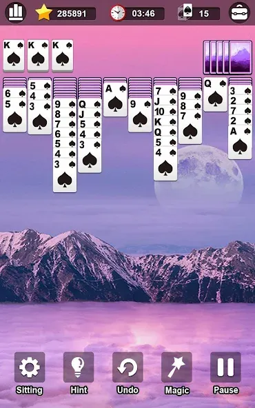 Spider Solitaire [МОД: Бесконечные деньги, Монеты и Мега MOD] Screenshot 2