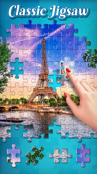 Jigsaw Puzzles [МОД: Все открыто, Дополнительные деньги и Меню MOD] Screenshot 1