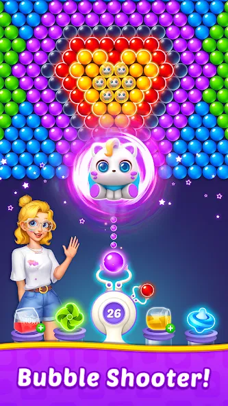 Bubble Shooter Home [МОД: Все открыто, Дополнительные деньги и Меню MOD] Screenshot 1