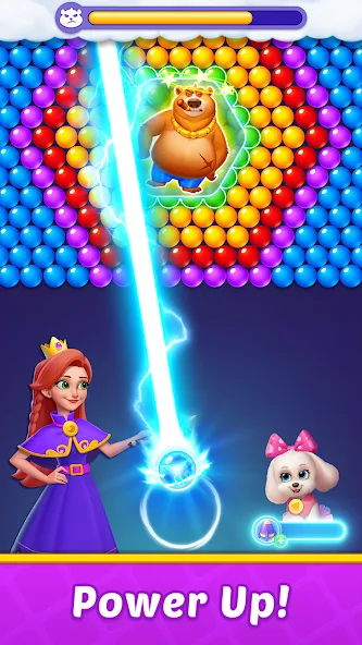 Bubble Shooter Kingdom [МОД: Все открыто, Дополнительные деньги и Меню MOD] Screenshot 3