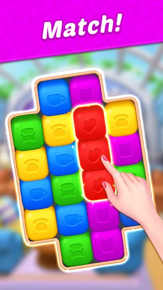 Design Blast - Match & Home [МОД: Много монет, Открытые уровни и Мега MOD] Screenshot 2