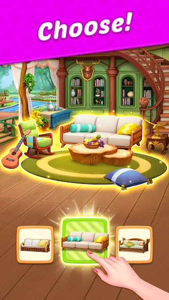 Design Blast - Match & Home [МОД: Много монет, Открытые уровни и Мега MOD] Screenshot 3