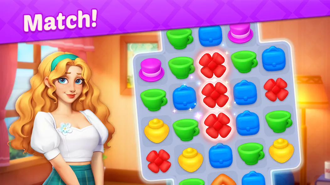 Design Diary - Match 3 & Home [МОД: Много денег, Монет и Все открыто] Screenshot 2