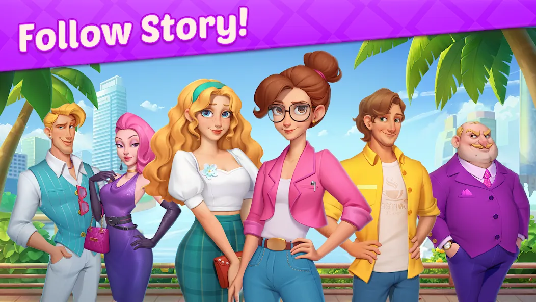 Design Diary - Match 3 & Home [МОД: Много денег, Монет и Все открыто] Screenshot 5