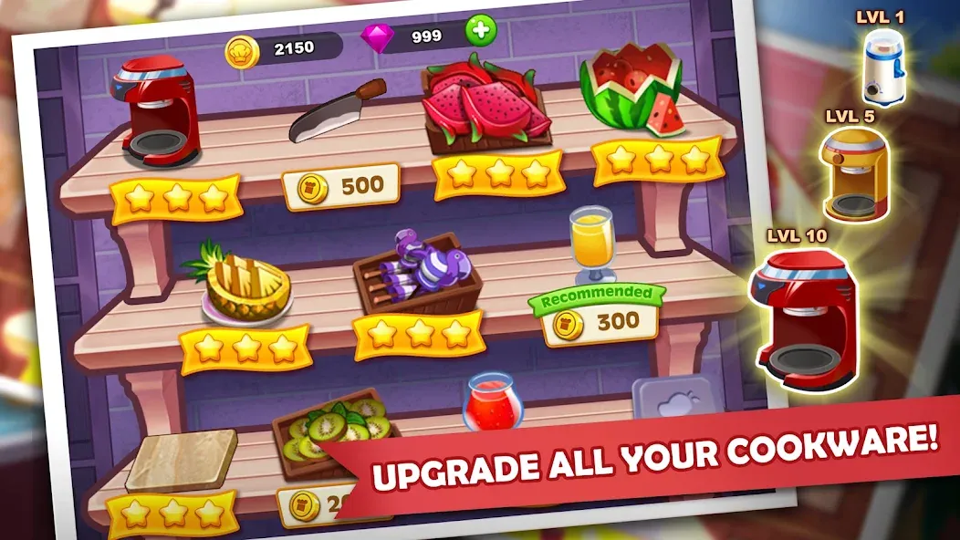Cooking Madness: A Chef's Game [МОД: Деньги, Монеты и Меню MOD] Screenshot 4