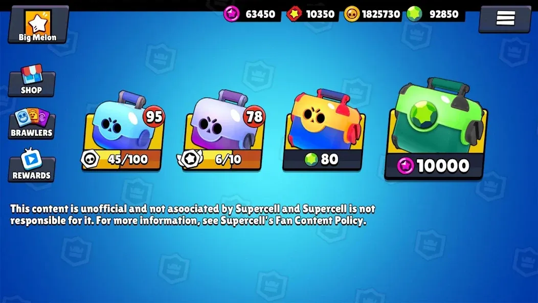 Box Simulator for Brawl Stars [МОД: Бесконечные деньги, Монеты и Мега MOD] Screenshot 2