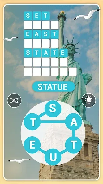 Word City Classic: Word Search (Уорд Сити Классик) [МОД: Меню, Бесконечные монеты и Открытые уровни] Screenshot 3