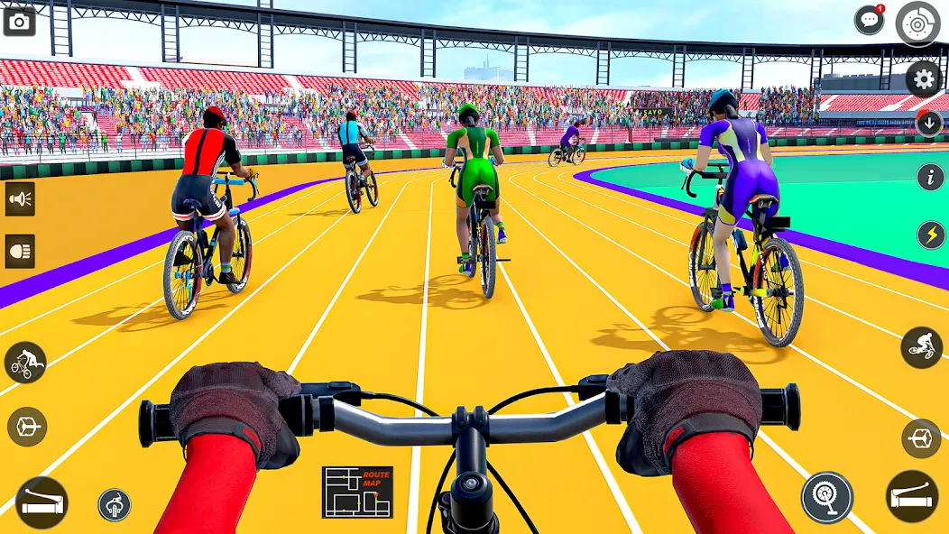 BMX Cycle Race 3d Cycle Games (гонка на велосипедах 3D игры на велосипеде) [МОД: Бесконечные деньги, Монеты и Мега MOD] Screenshot 1